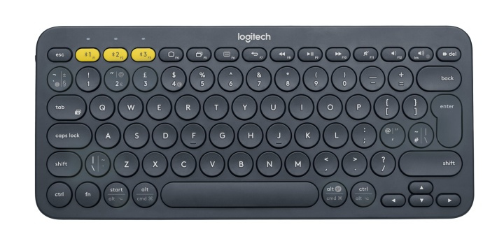 Logitech K380 tangentbord Bluetooth QWERTY Nordiska språk Grå i gruppen COMPUTERTILBEHØR / Mus og tastatur / Tastatur / Ledningsfri hos TP E-commerce Nordic AB (A15635)