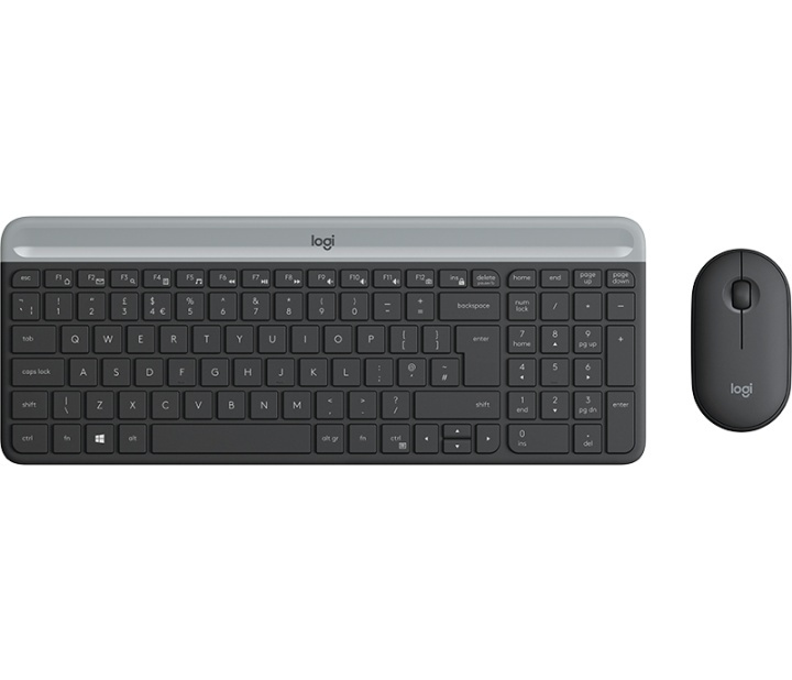 Logitech MK470 Slim Wireless Combo tangentbord RF Trådlös QWERTY Dansk, Finsk, N i gruppen COMPUTERTILBEHØR / Mus og tastatur / Tastatur / Pakke hos TP E-commerce Nordic AB (A15639)