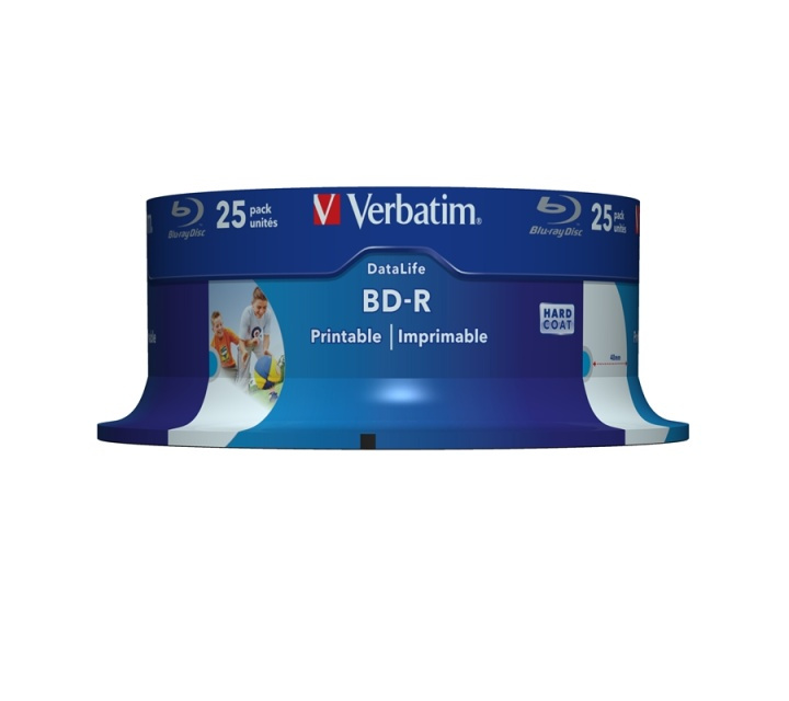 Verbatim 43811 tomma Blu-Ray-diskar BD-R 25 GB 25 styck i gruppen HJEMMEELEKTRONIK / Lagringsmedier / CD / DVD / BD-diske / Blu-Ray hos TP E-commerce Nordic AB (A15673)