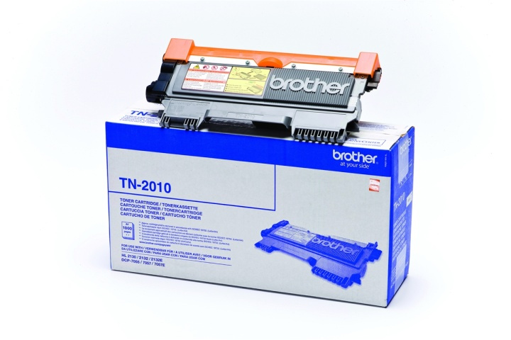 Brother TN-2010 Tonerkassett 1 styck Original Svart i gruppen COMPUTERTILBEHØR / Printere og tilbehør / Blæk og toner / Toner / Brother hos TP E-commerce Nordic AB (A15684)