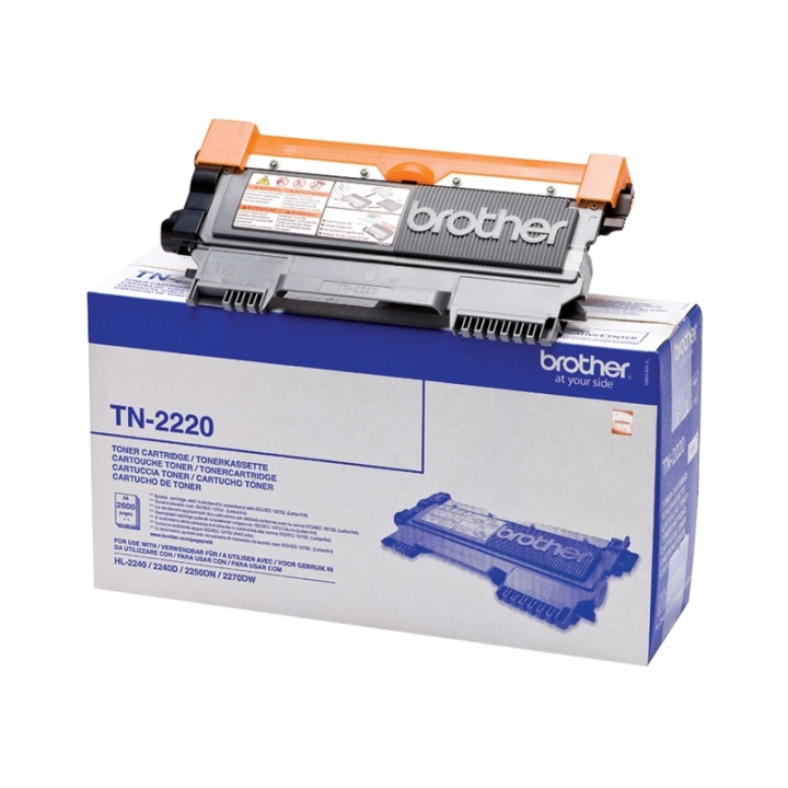 Brother TN-2220 Tonerkassett 1 styck Original Svart i gruppen COMPUTERTILBEHØR / Printere og tilbehør / Blæk og toner / Toner / Brother hos TP E-commerce Nordic AB (A15687)