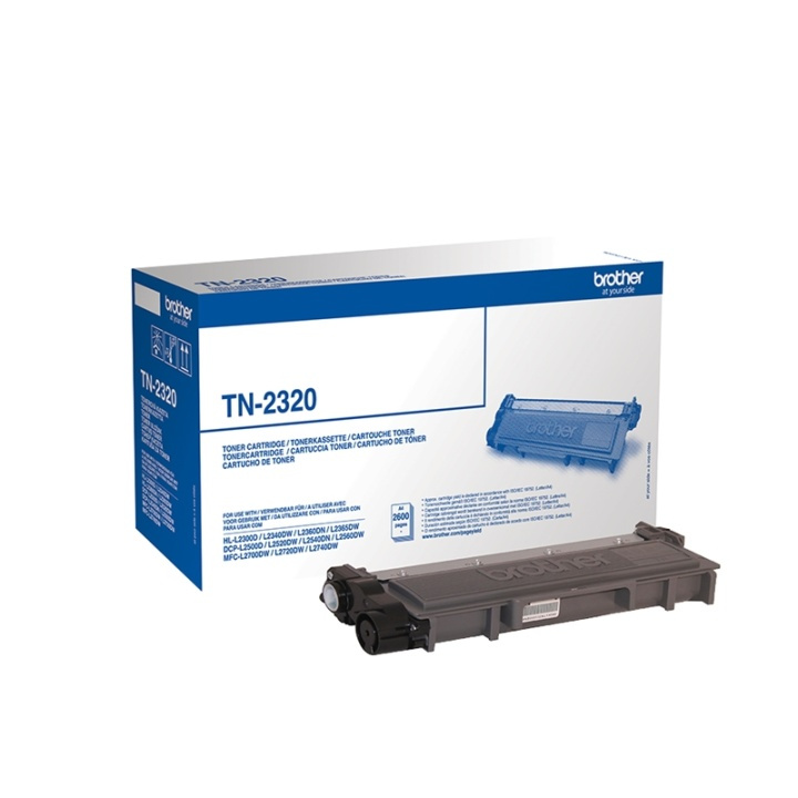 Brother TN-2320 Tonerkassett 1 styck Original Svart i gruppen COMPUTERTILBEHØR / Printere og tilbehør / Blæk og toner / Toner / Brother hos TP E-commerce Nordic AB (A15693)