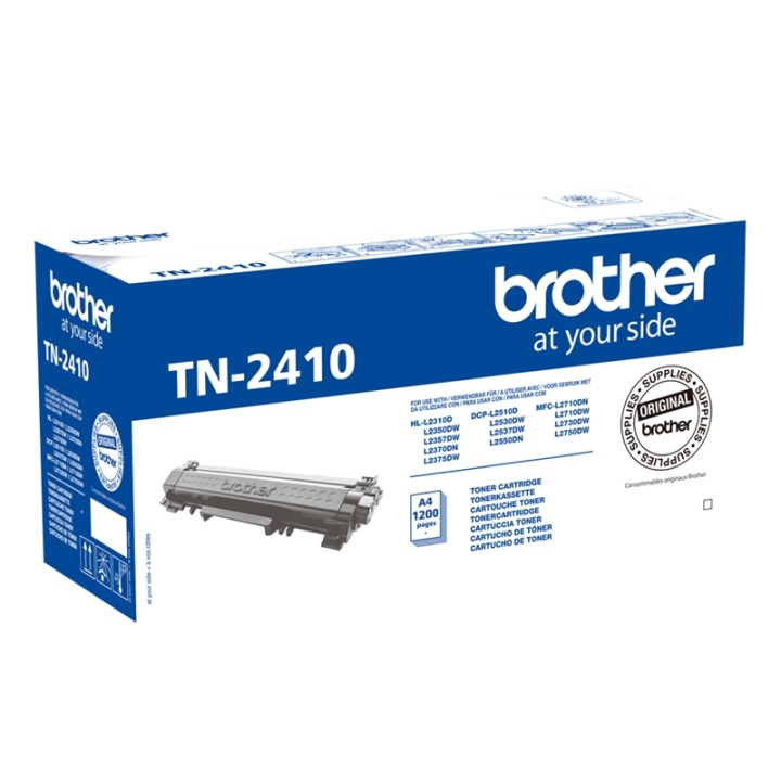 Brother TN-2410 Tonerkassett 1 styck Original Svart i gruppen COMPUTERTILBEHØR / Printere og tilbehør / Blæk og toner / Toner / Brother hos TP E-commerce Nordic AB (A15694)