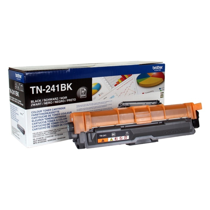 Brother TN-241BK Tonerkassett 1 styck Original Svart i gruppen COMPUTERTILBEHØR / Printere og tilbehør / Blæk og toner / Toner / Brother hos TP E-commerce Nordic AB (A15695)