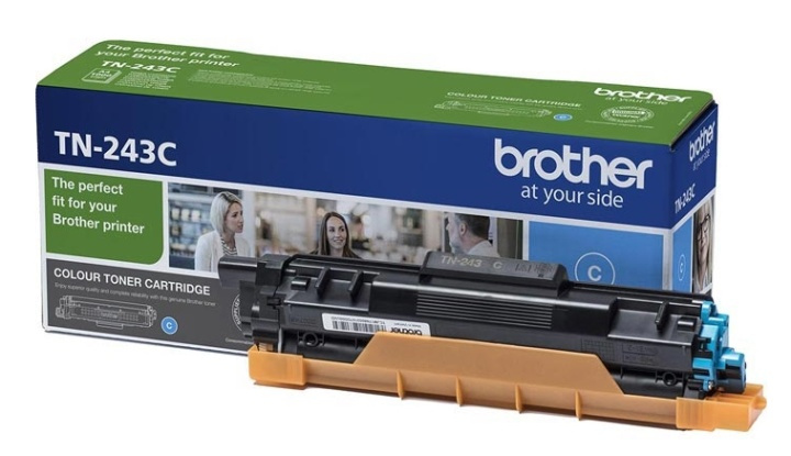 Brother TN-243C Tonerkassett 1 styck Original Cyan i gruppen COMPUTERTILBEHØR / Printere og tilbehør / Blæk og toner / Toner / Brother hos TP E-commerce Nordic AB (A15701)