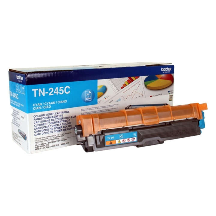 Brother TN-245C Tonerkassett 1 styck Original Cyan i gruppen COMPUTERTILBEHØR / Printere og tilbehør / Blæk og toner / Toner / Brother hos TP E-commerce Nordic AB (A15704)