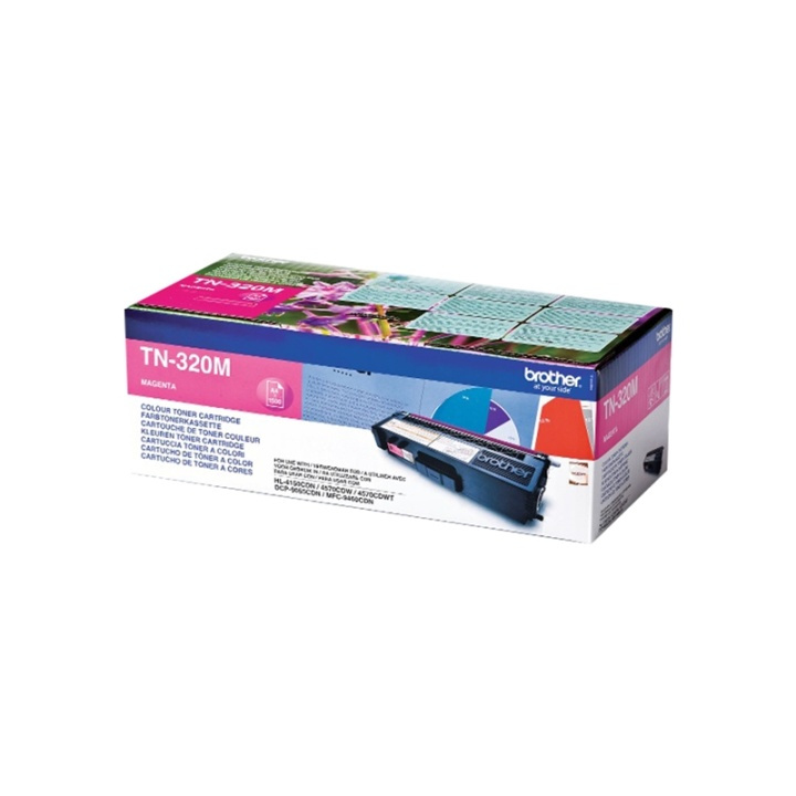 Brother TN-320M Tonerkassett 1 styck Original Magenta i gruppen COMPUTERTILBEHØR / Printere og tilbehør / Blæk og toner / Toner / Brother hos TP E-commerce Nordic AB (A15714)