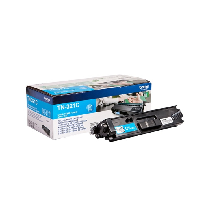 Brother TN-321C Tonerkassett 1 styck Original Cyan i gruppen COMPUTERTILBEHØR / Printere og tilbehør / Blæk og toner / Toner / Brother hos TP E-commerce Nordic AB (A15717)