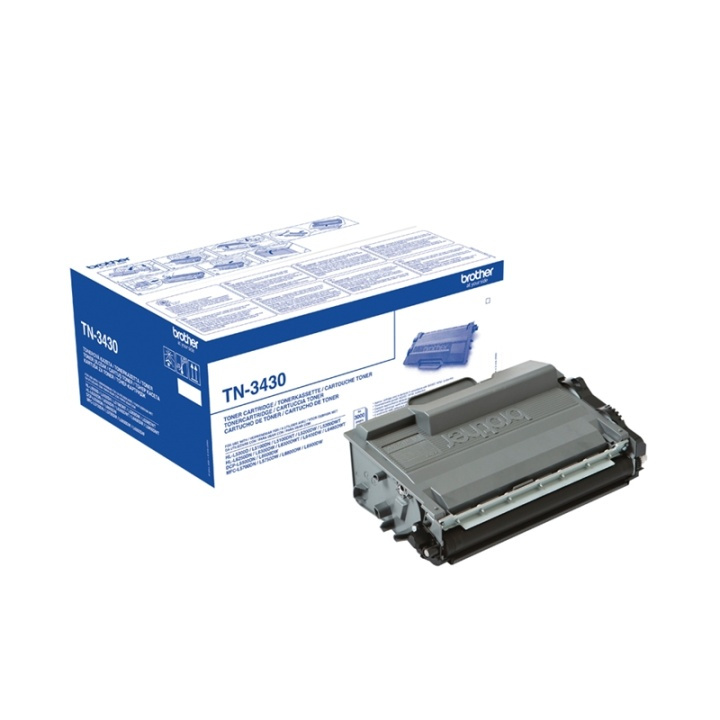 Brother TN-3430 Tonerkassett 1 styck Original Svart i gruppen COMPUTERTILBEHØR / Printere og tilbehør / Blæk og toner / Toner / Brother hos TP E-commerce Nordic AB (A15726)