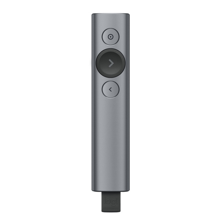 Logitech Spotlight trådlösa presentatörer Bluetooth/RF Grå i gruppen COMPUTERTILBEHØR / Computer Tilbehør / Andet hos TP E-commerce Nordic AB (A15893)