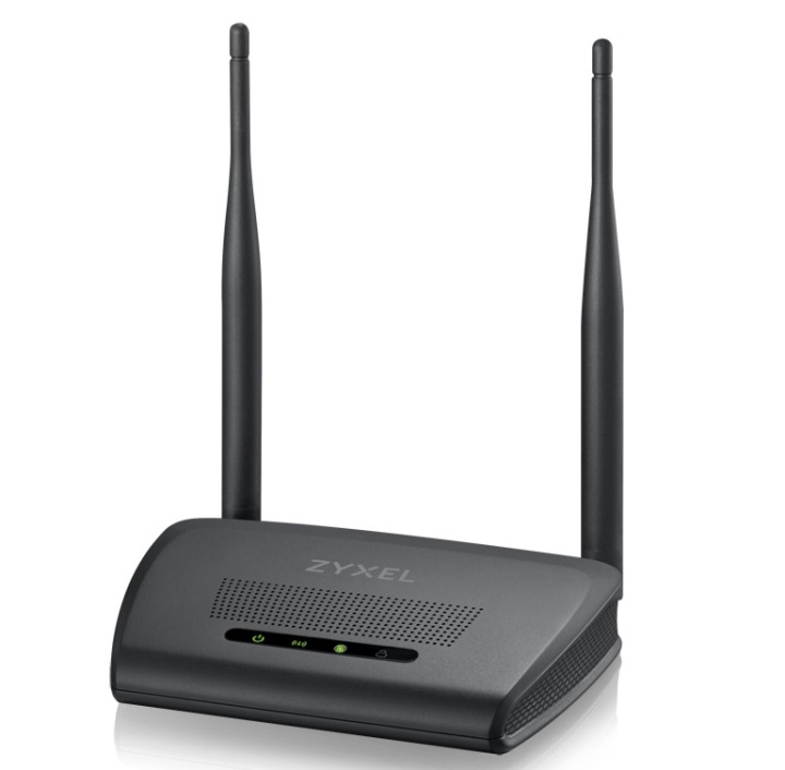 Zyxel NBG-418N v2 trådlös router Snabb Ethernet Singel-band (2,4 GHz) Svart i gruppen COMPUTERTILBEHØR / Netværk / Routere hos TP E-commerce Nordic AB (A15924)