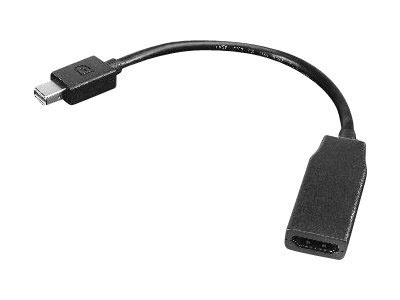 Lenovo 0B47089 videokabeladapter 0,2 m Mini DisplayPort HDMI Svart i gruppen COMPUTERTILBEHØR / Kabler og adaptere / DisplayPort / Adaptere hos TP E-commerce Nordic AB (A15987)