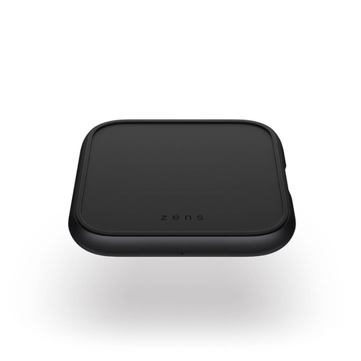 Zens Single Alu. Qi 15W Lader inkl 18W USB-C PD -Netadapter Sort i gruppen SMARTPHONES & TABLETS / Opladere og kabler / Trådløs Qi oplader hos TP E-commerce Nordic AB (A16479)