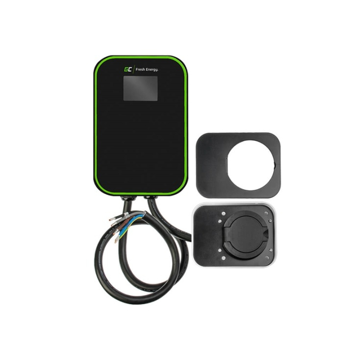 greencell LadeBox Elbil med Udtag EV15RFID Typ2 22kW 32A LCD Sort IP66 RFID i gruppen BIL / Ladekabler og ladebokse til elbil hos TP E-commerce Nordic AB (A16547)