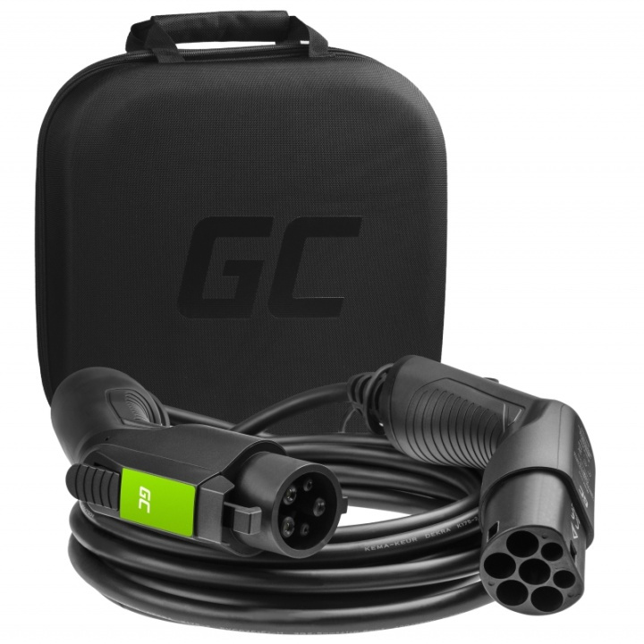 greencell Laddkabel Elbil EV19 Typ1 7m 3.6kW 16A 1-FAS Svart IP55 i gruppen BIL / Ladekabler og ladebokse til elbil hos TP E-commerce Nordic AB (A16549)