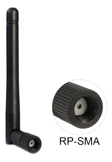 Delock WLAN 802.11 ac/a/b/g/n Antenna RP-SMA plug 2 dBi omnidirectiona i gruppen COMPUTERTILBEHØR / Netværk / Routere hos TP E-commerce Nordic AB (A16558)