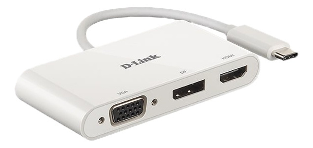 3-in-1 USB-C to HDMI/VGA/DisplayPort Adapter i gruppen COMPUTERTILBEHØR / Computer Tilbehør / USB-hubs hos TP E-commerce Nordic AB (A16577)