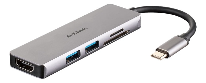 5-in-1 USB-C Hub with HDMI and SD/microSD Card Reader i gruppen COMPUTERTILBEHØR / Bærbare computere og tilbehør / Docking stationer hos TP E-commerce Nordic AB (A16578)