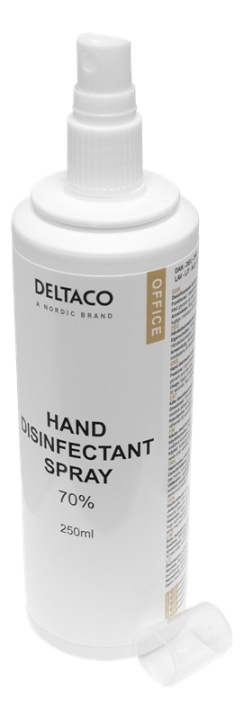 DELTACO Hand disinfectant liquid, 250 ml i gruppen SKØNHED & HELSE / Helse / Handdesinfektion hos TP E-commerce Nordic AB (A16647)