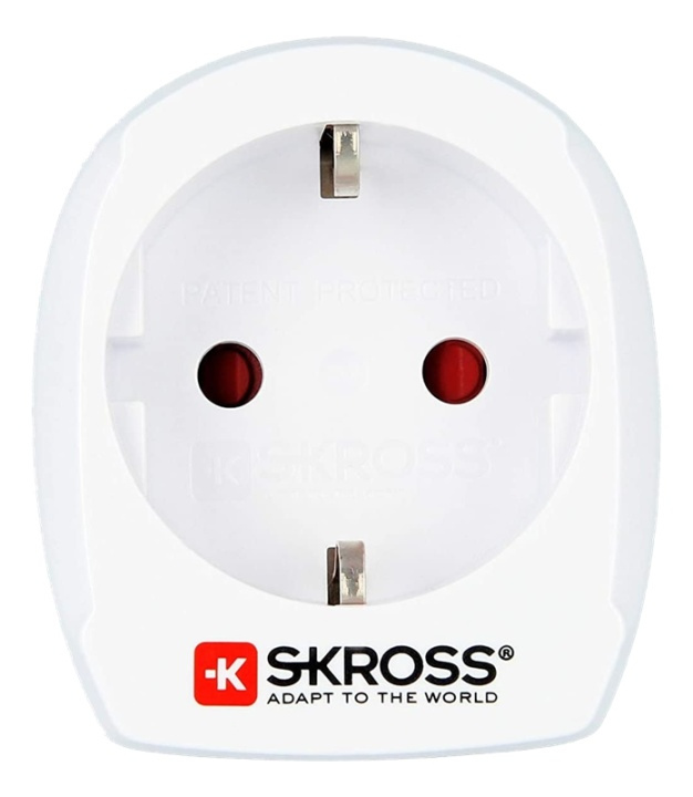 SKross Country Adapter Europe to Denmark i gruppen HJEM, HUS & HAVE / Elektricitet & Belysning / Rejseadaptere hos TP E-commerce Nordic AB (A16744)