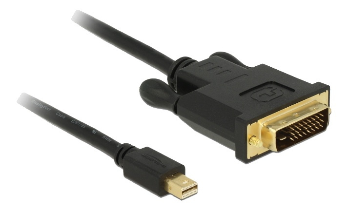 Delock Kabel mini DisplayPort 1.1 Stecker > DVI 24+1 Stecker 3 m i gruppen COMPUTERTILBEHØR / Kabler og adaptere / DVI / Kabler hos TP E-commerce Nordic AB (A16823)