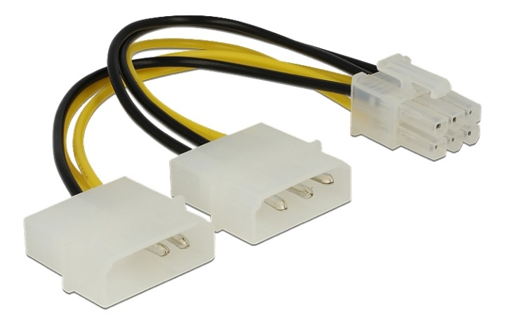 Delock Power cable for PCI Express Card 15cm i gruppen COMPUTERTILBEHØR / Kabler og adaptere / Interne / Strømkabler og adaptere hos TP E-commerce Nordic AB (A16834)