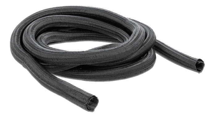 Delock Braided Sleeving self-closing 5 m x 19 mm black i gruppen HJEMMEELEKTRONIK / Kabler og adaptere / Kabelhåndtering hos TP E-commerce Nordic AB (A16840)