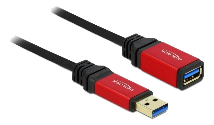 Delock Extension Cable USB 3.0 Type-A male > USB 3.0 Type-A female 2 m i gruppen COMPUTERTILBEHØR / Kabler og adaptere / USB / USB-A / Kabler hos TP E-commerce Nordic AB (A16849)