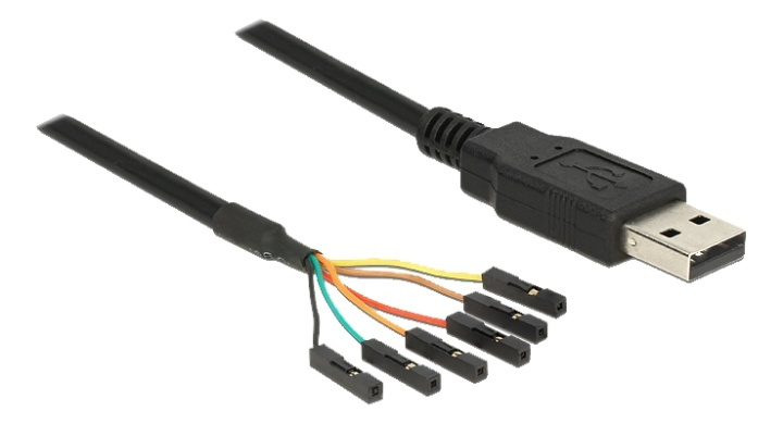 Delock USB 2.0 to Serial TTL Converter with 6 pin header female separa i gruppen COMPUTERTILBEHØR / Kabler og adaptere / USB / USB-A / Kabler hos TP E-commerce Nordic AB (A16852)