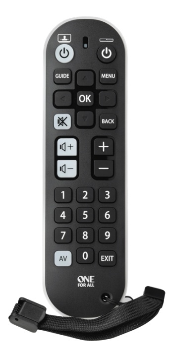 One For All URC 6820 Universal Remote Control Zapper+ i gruppen HJEMMEELEKTRONIK / Lyd & billede / Tv og tilbehør / Fjernbetjeninger hos TP E-commerce Nordic AB (A16853)