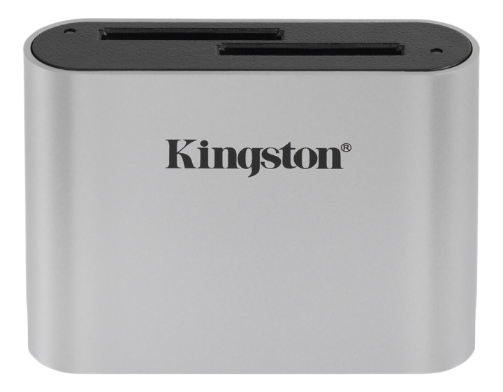 Kingston USB3.2 Gen1 Workflow Dual-Slot SDHC/SDXC UHS-II Card Reader i gruppen HJEMMEELEKTRONIK / Lagringsmedier / Hukommelseskortlæser hos TP E-commerce Nordic AB (A16884)