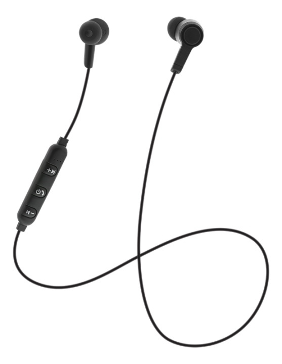 STREETZ In-ear BT headphones with microphone and control buttons, blac i gruppen HJEMMEELEKTRONIK / Lyd & billede / Hovedtelefoner & Tilbehør / Hovedtelefoner hos TP E-commerce Nordic AB (A16929)