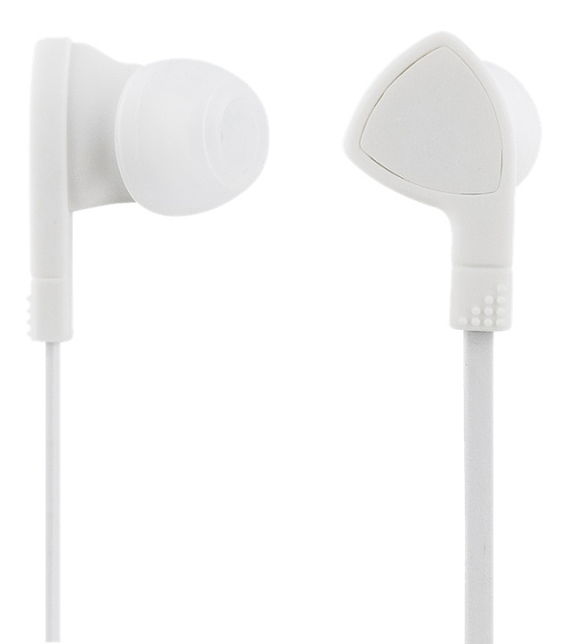 STREETZ in-ear headset, 1-button remote, 3.5mm, microphone, white i gruppen HJEMMEELEKTRONIK / Lyd & billede / Hovedtelefoner & Tilbehør / Hovedtelefoner hos TP E-commerce Nordic AB (A16932)