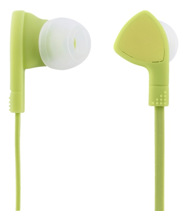 STREETZ in-ear headset, 1-button remote, 3.5mm, microphone, lime green i gruppen HJEMMEELEKTRONIK / Lyd & billede / Hovedtelefoner & Tilbehør / Hovedtelefoner hos TP E-commerce Nordic AB (A16934)