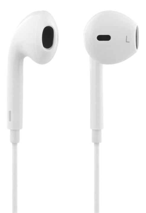 STREETZ semi-in-ear headset, answer button, 3.5mm, microphone, white i gruppen HJEMMEELEKTRONIK / Lyd & billede / Hovedtelefoner & Tilbehør / Hovedtelefoner hos TP E-commerce Nordic AB (A16937)