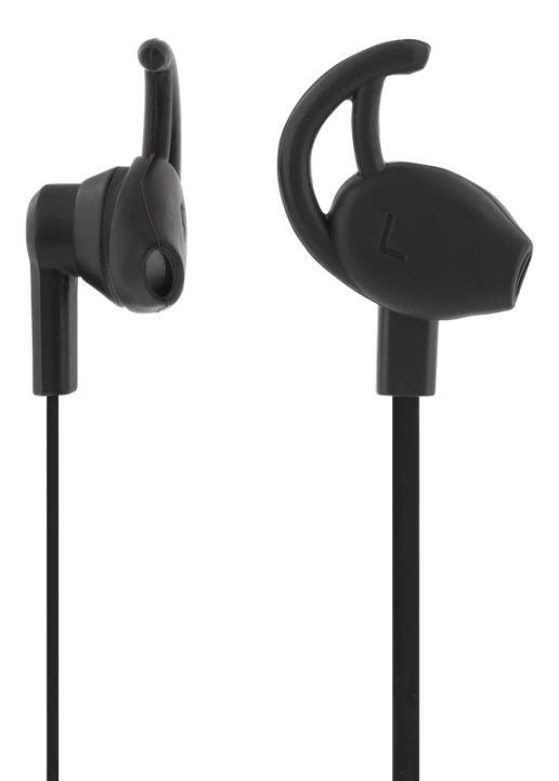 STREETZ stay-in-ear headset, 1-button remote, 3.5mm, microphone, black i gruppen HJEMMEELEKTRONIK / Lyd & billede / Hovedtelefoner & Tilbehør / Hovedtelefoner hos TP E-commerce Nordic AB (A16941)
