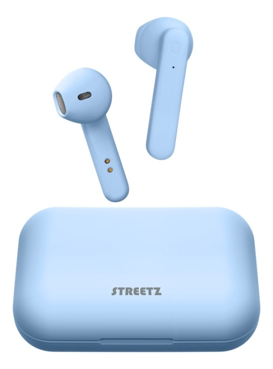 STREETZ True Wireless Stereo earbuds with charging case, semi-in-ear, i gruppen HJEMMEELEKTRONIK / Lyd & billede / Hovedtelefoner & Tilbehør / Hovedtelefoner hos TP E-commerce Nordic AB (A16944)