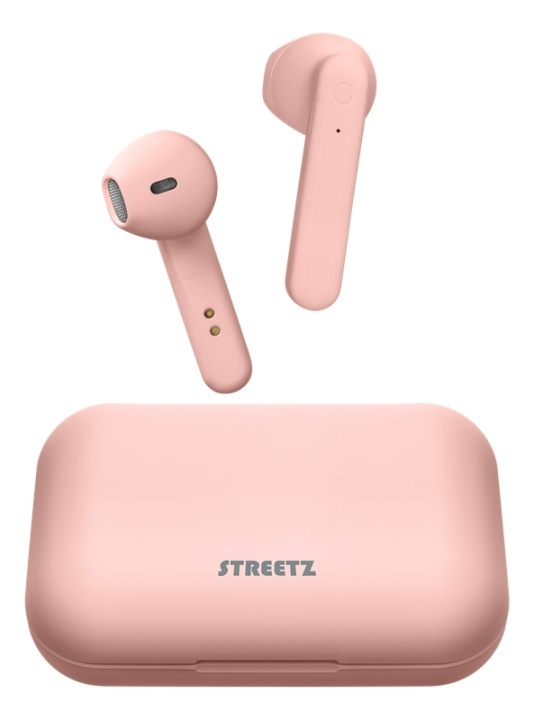 STREETZ True Wireless Stereo earbuds with charging case, semi-in-ear, i gruppen HJEMMEELEKTRONIK / Lyd & billede / Hovedtelefoner & Tilbehør / Hovedtelefoner hos TP E-commerce Nordic AB (A16945)