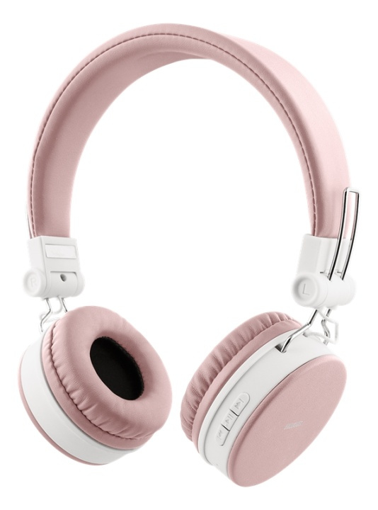STREETZ Foldable on-ear BT headset, 3.5 mm, pink i gruppen HJEMMEELEKTRONIK / Lyd & billede / Hovedtelefoner & Tilbehør / Hovedtelefoner hos TP E-commerce Nordic AB (A16953)