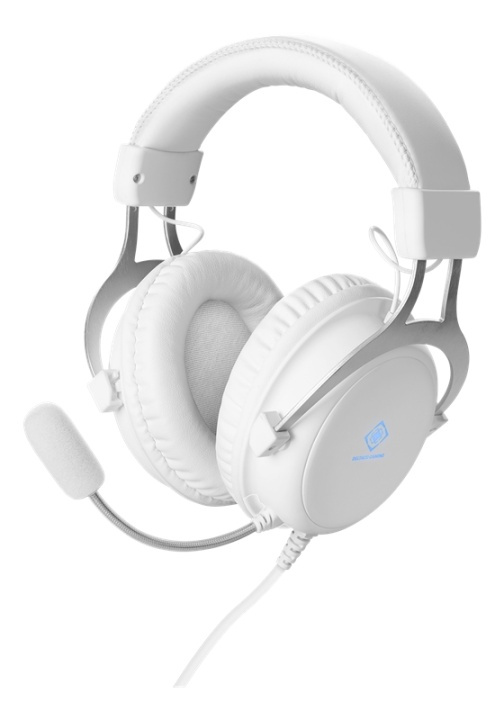 WHITE LINE WH85 Stereo gaming headset, 57mm drivers, white i gruppen COMPUTERTILBEHØR / GAMING / Headset hos TP E-commerce Nordic AB (A16958)
