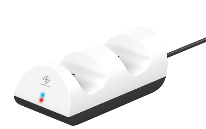 DELTACO GAMING Playstation 5 charging station for dual controllers i gruppen HJEMMEELEKTRONIK / Spilkonsoller og tilbehør / Sony PlayStation 5 / Tilbehør hos TP E-commerce Nordic AB (A16989)