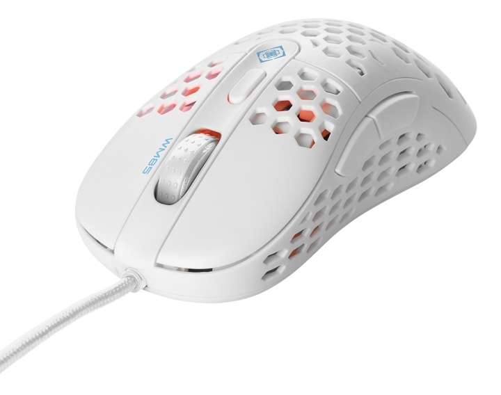 WHITE LINE WM85 Lightweight gaming mouse, white i gruppen COMPUTERTILBEHØR / GAMING / Mus hos TP E-commerce Nordic AB (A16996)