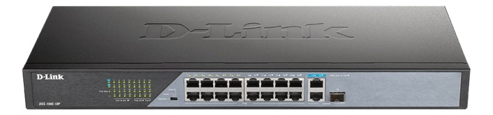 D-Link 18-Port 10/100 Unmanaged long range PoE Surveillance Switch i gruppen COMPUTERTILBEHØR / Netværk / Switches / 10/100Mbps hos TP E-commerce Nordic AB (A17073)