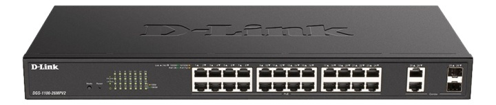 D-Link 26-Port PoE+ Gigabit Smart Managed Switch i gruppen COMPUTERTILBEHØR / Netværk / Switches / 10/100/1000Mbps hos TP E-commerce Nordic AB (A17077)