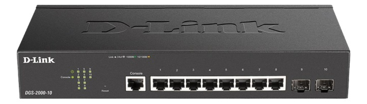D-Link 8-port Gbit PoE Managed Switch incl. 2 x SFP i gruppen COMPUTERTILBEHØR / Netværk / Switches / 10/100/1000Mbps hos TP E-commerce Nordic AB (A17080)