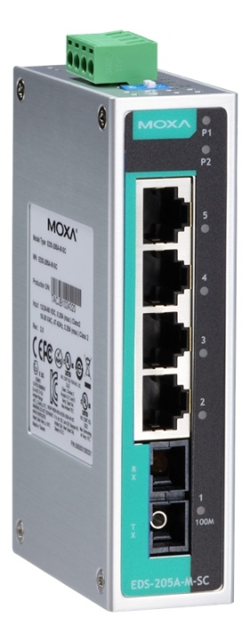 Moxa EDS-205A-M-SC i gruppen COMPUTERTILBEHØR / Netværk / Switches hos TP E-commerce Nordic AB (A17089)