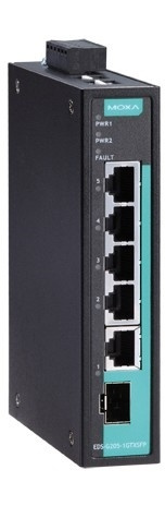 Moxa EDS-G205-1GTXSFP - Industritilpasse 5-ports Gigabit switch med re i gruppen COMPUTERTILBEHØR / Netværk / Switches hos TP E-commerce Nordic AB (A17090)