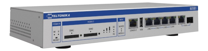 Teltonika RUTXR1 2x Sim 4x Eth 1x Combo SFP/Eth port rack mounted i gruppen COMPUTERTILBEHØR / Netværk / Switches / 10/100/1000Mbps hos TP E-commerce Nordic AB (A17091)