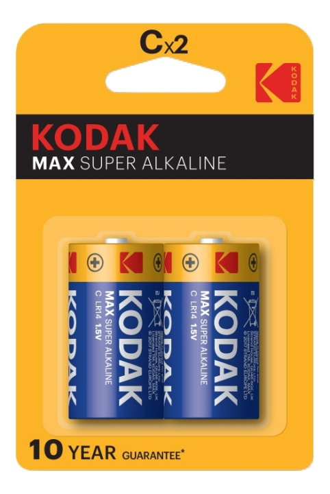 Kodak Kodak MAX alkaline C battery (2 pack) i gruppen HJEMMEELEKTRONIK / Batterier og opladere / Batterier / Andet hos TP E-commerce Nordic AB (A17157)