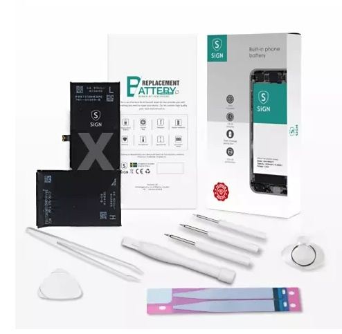Komplett Kit för Batteribyte - iPhone X i gruppen SMARTPHONES & TABLETS / Øvrigt tilbehør / Mobilbatterier hos TP E-commerce Nordic AB (A17175)